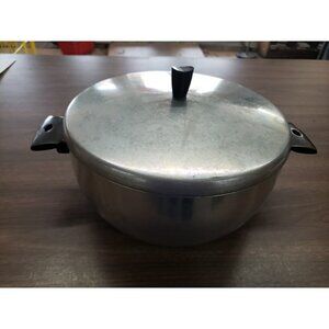Vtg Wear-Ever 5 qt Aluminum Dutch Oven  Stock Pot Pan #38355